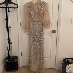 Hijabi friendly fancy beaded dress!